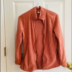Salmon pink Fleece coat